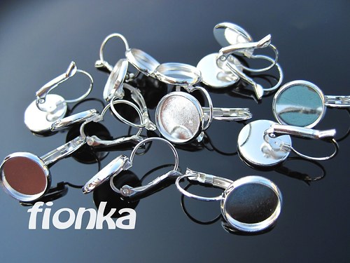 138, Náušnice s lůžkem 2ks/12,- — foto 1