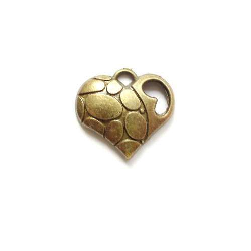 VÝPRODEJ - Přívěsek srdce 16x18 mm (4 ks)