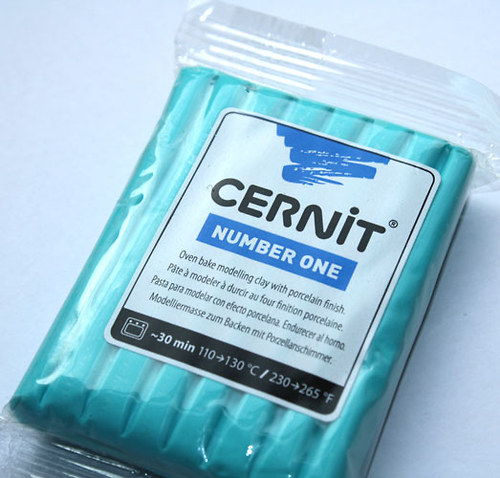 Cernit, Světle modrá-tyrkysová (676), 62 g — foto 1
