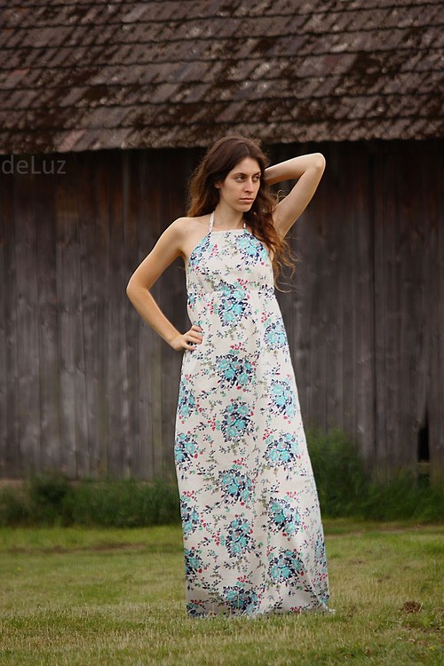 Maxišaty Flowers — foto 1