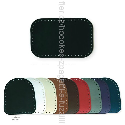 Dno obdélník Hoooked Ecoline, 28x18cm - černá — foto 1