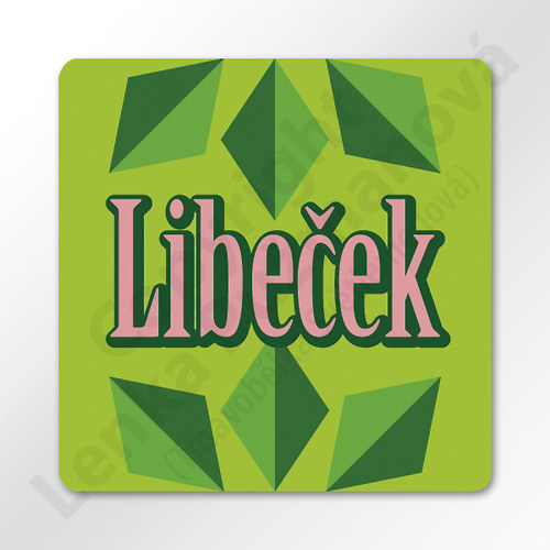 Libeček - samolepka na kořenku