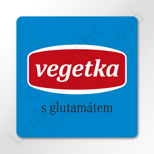 Vegetka (s glutamátem) - samolepka na kořenku