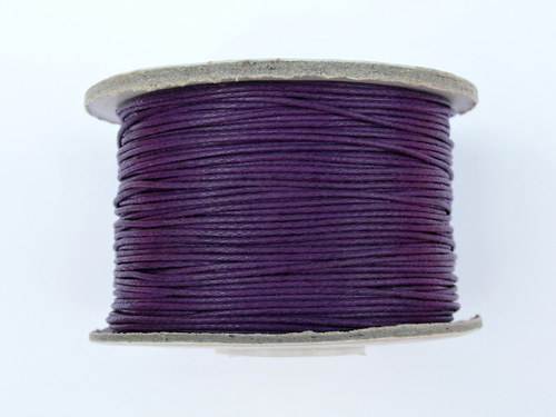 Šnůrka voskovaná 1,2mm fialová-2metry