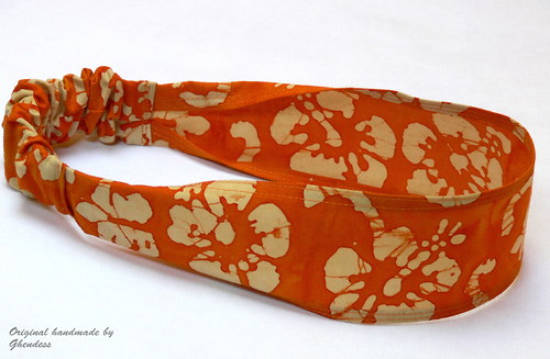 Čelenka - "Oranžová batika" — foto 1
