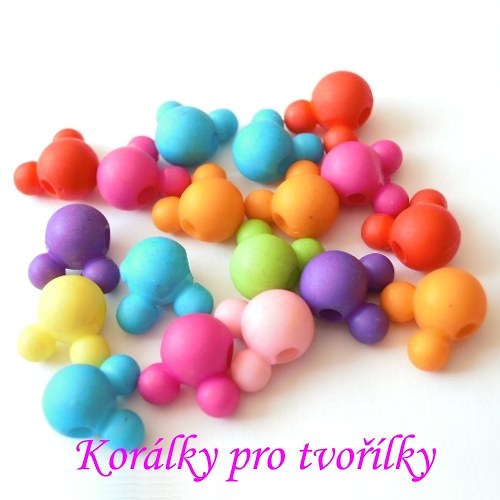 Mickey korálky mix 10ks / 9,- Kč — foto 1