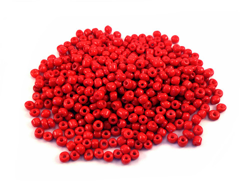 Rokajl 6/0 - 4mm červený, 20/50/100g
