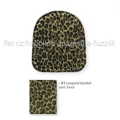Boční díly Hoooked, 18x20 cm, leopard - tmavá — foto 1
