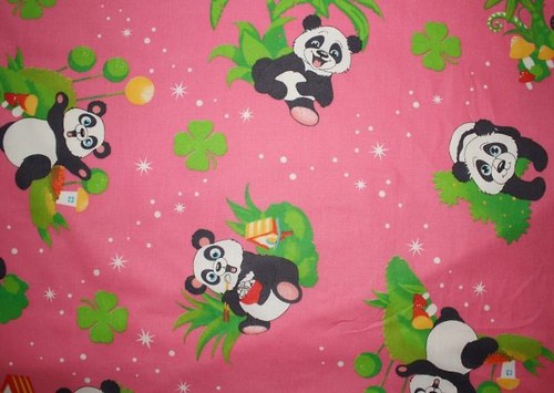 Dětská látka - metráž Panda růžová — foto 1