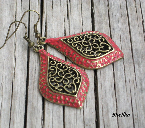 Náušnice ,,RED TEARS,, — foto 1