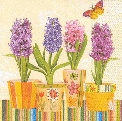 Ubrousek - hyacinty (2 ks - AKCE)