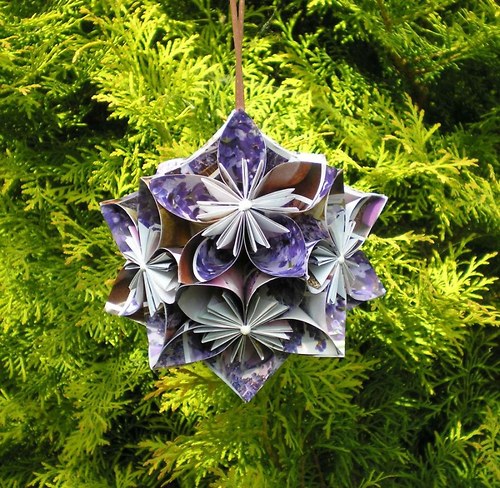 Kusudama - levandulová — foto 1