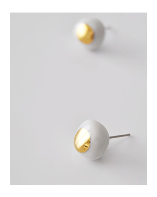 Náušnice "pecky_gold dot"
