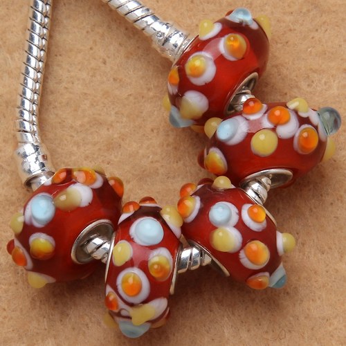 Pandorka s jednotným středem! 14x7mm na řetízek