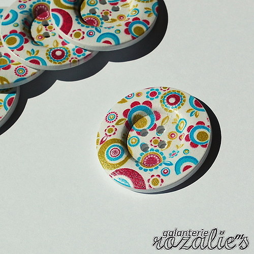 Dřevěný knoflík MAXI - 40mm -1ks — foto 1