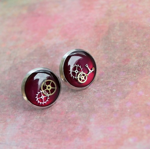 Burgundy circles — foto 1