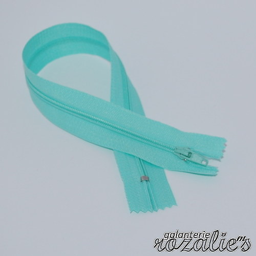 Spirálový zip 3mm/30cm - MODROZELENÝ — foto 1