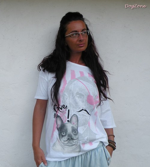 Frenchie kníračem.... triko — foto 1