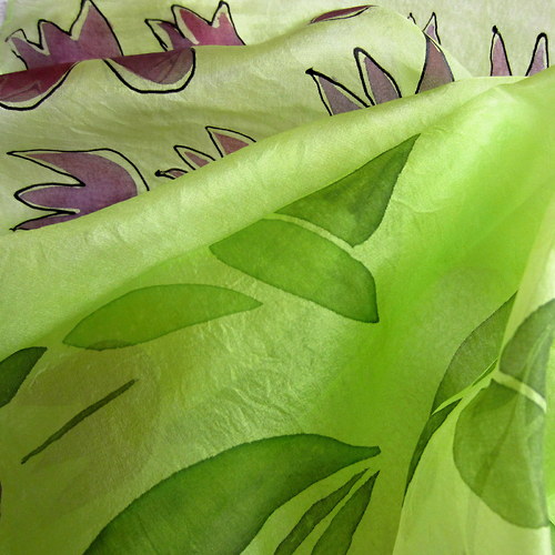 Tulipánový šátek 55x55 — foto 1