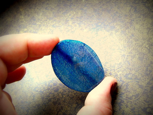 Chalcedon - vrtaný - 41 x 32 mm — foto 1