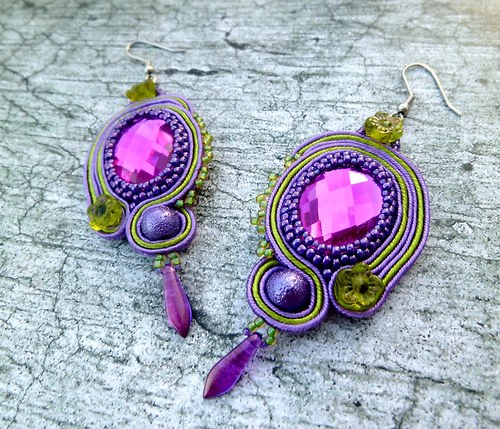 Soutache "Fuchsia & Violet " — foto 1