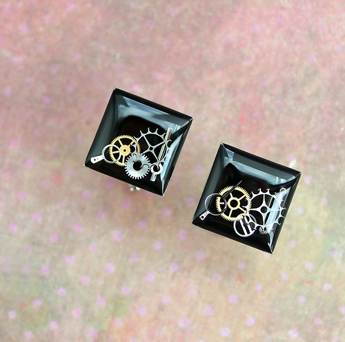 Manžetové knoflíčky /black/ — foto 1