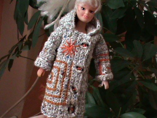 Pro barbie-šedý kabátek — foto 1