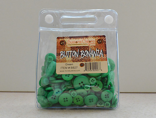 Box – Knoflíky Bonanza zelené — foto 1