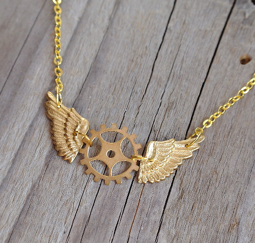 Steampunkový náhrdelník — foto 1