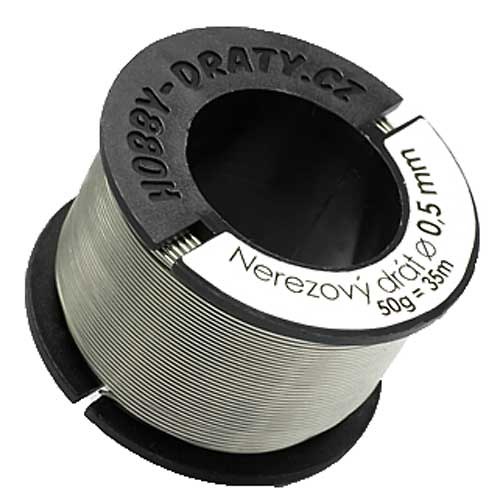 Nerezový drát 0,5 mm (35 m) — foto 1