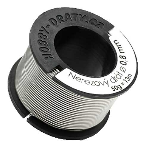 Nerezový drát 0,8 mm (10 m) — foto 1