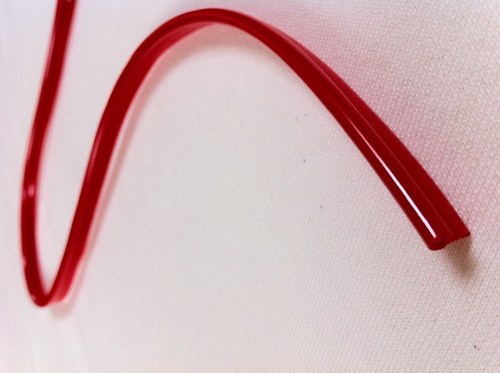 Paspule PVC červená 2,2 m — foto 1
