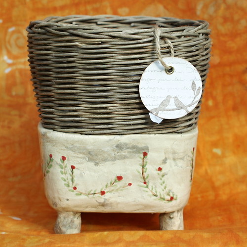 Fine rustic decoration červené kvítky — foto 1