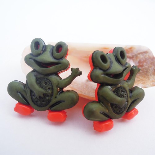 Žabičky 18mm (náušničky) - chirurgická ocel — foto 1