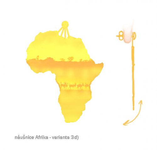 Náušnice Afrika - rezervace — foto 1