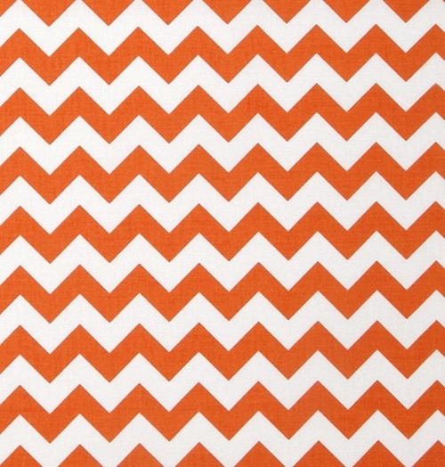 Bavlněná látka T0108 - chevron oranžová