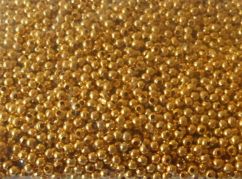 Kulička 3mm zlatá - 80 ks — foto 1