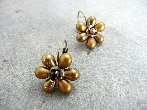 Náušničky: " Golden eye " — foto 1