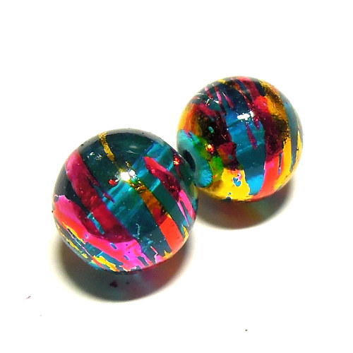 Sklo kovově žíhané - 12 mm - 3 ks