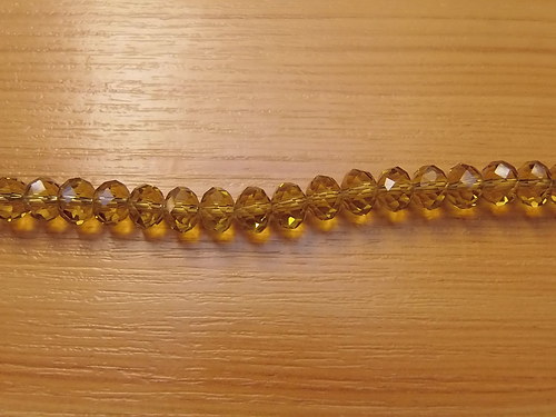 Broušené korálky 6x8 mm - 10 ks