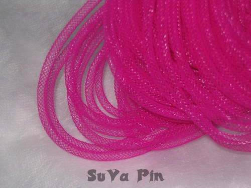 Dutinka nylon růžová š.4mm ; 3 m