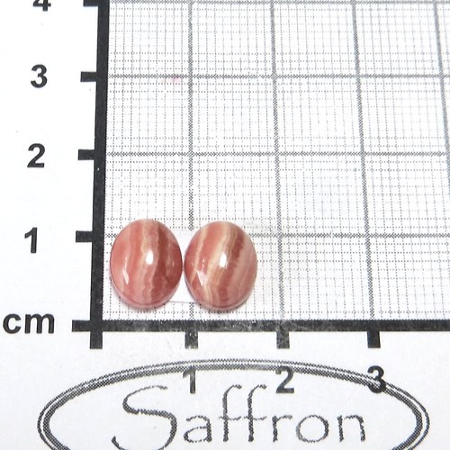 Rodochrozit Argentina Extra, pár 8x10mm, č.7 — foto 1