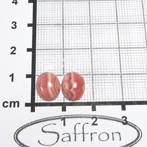 Rodochrozit Argentina Extra, pár 8x10mm, č.11 — foto 1