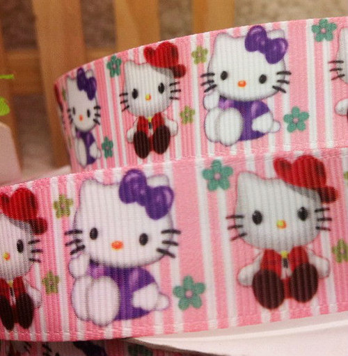 Stuha rypsová š.22 mm:Hello Kitty — foto 1