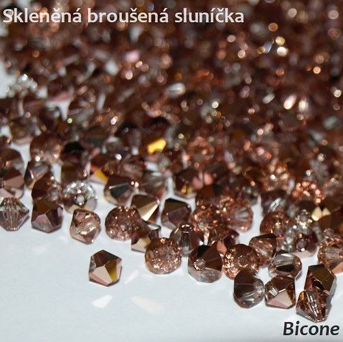 Bicone - sluníčka - 4 mm - 30 ks — foto 1