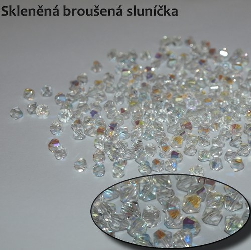Bicone - sluníčka - 5 mm - 30 ks — foto 1