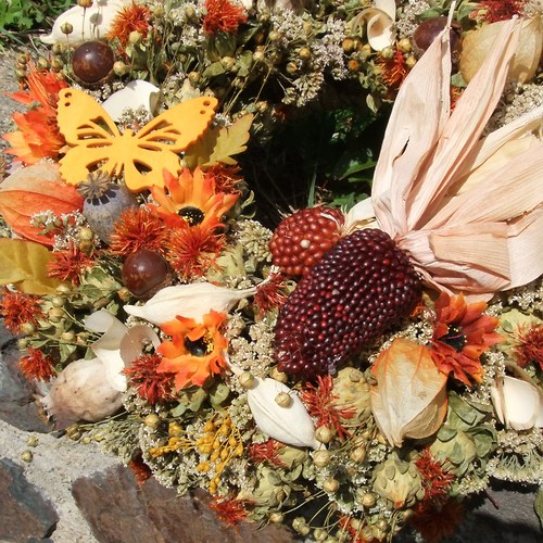 Kukuřičky .. podzimní věneček — foto 1