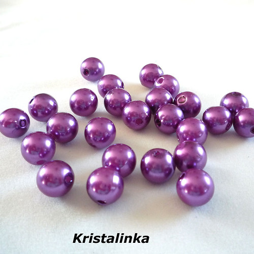 Perličky lila....10mm