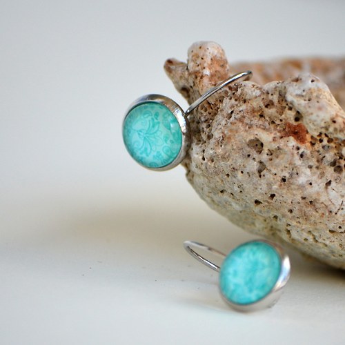 Mare di fiori, závěsné naušničky, nerezové