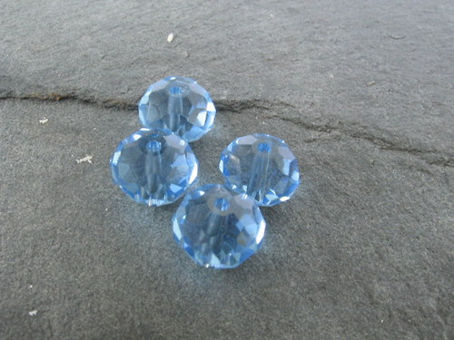 Rondelky broušené, 6x10mm, 5 ks — foto 1